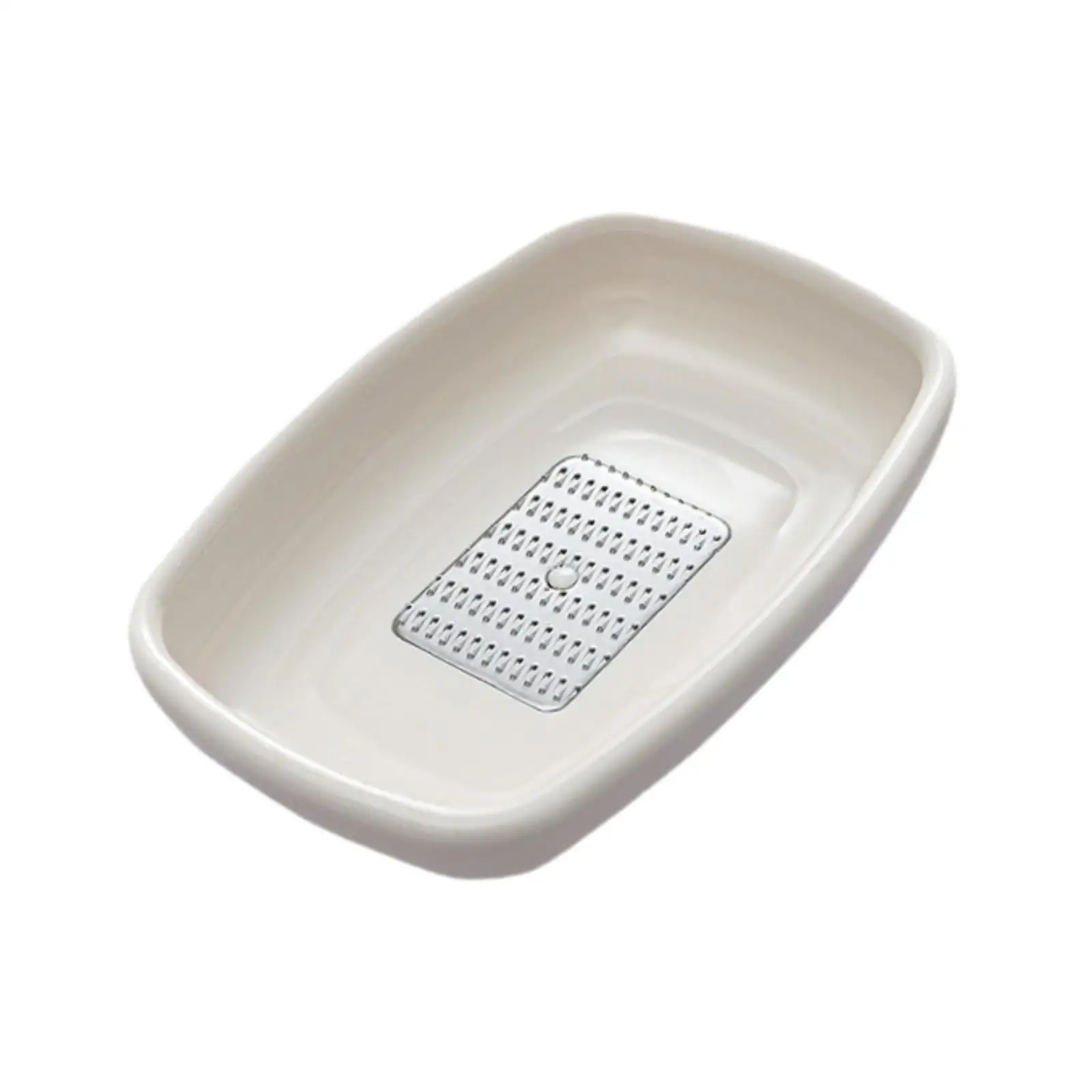 Mini Garlic Grater PP Stainless Steel Ginger Food Grinding Dish for Lemon Zest Onion and Cheese