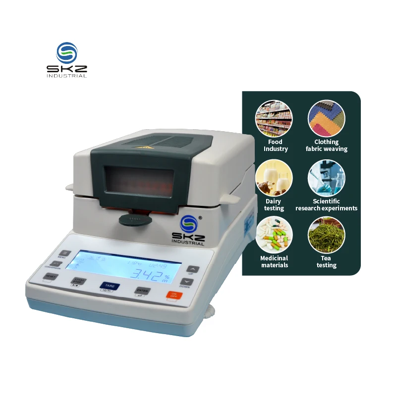 0.05g Fast Lab Halogen Tobacco Tea Moisture Analyzer 0.1% Electronic Moisture Meter