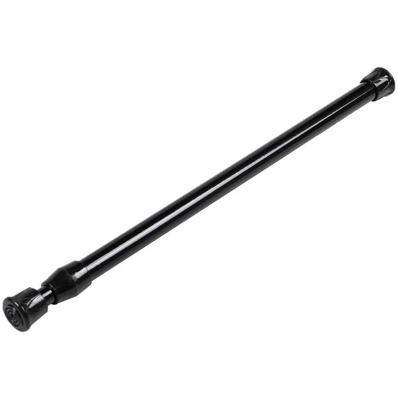 10 Pack Cupboard Bars Tensions Rod Spring Curtain Rod For DIY Projects, Extendable Width, 11.81 To 20 Inches (Black)