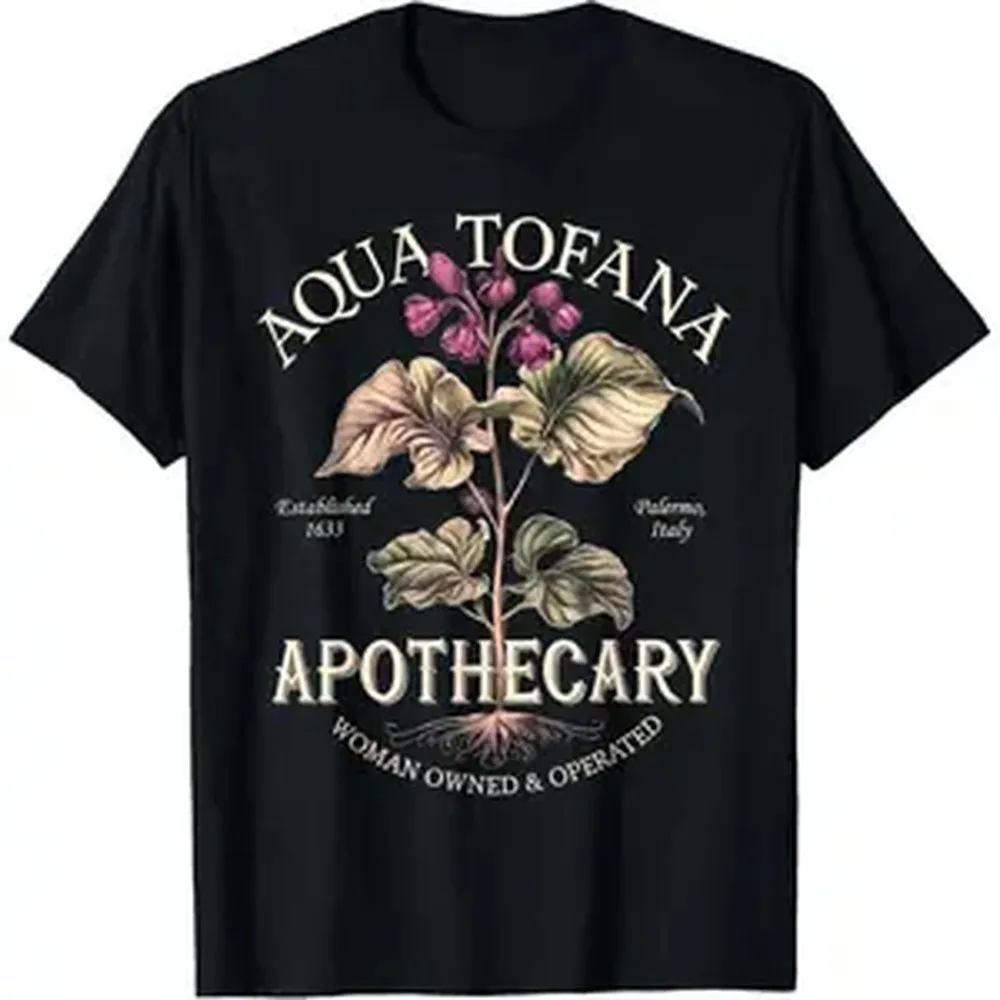 Aqua Tofana Funny Feminist Apothecary Vintage Design T-Shirt