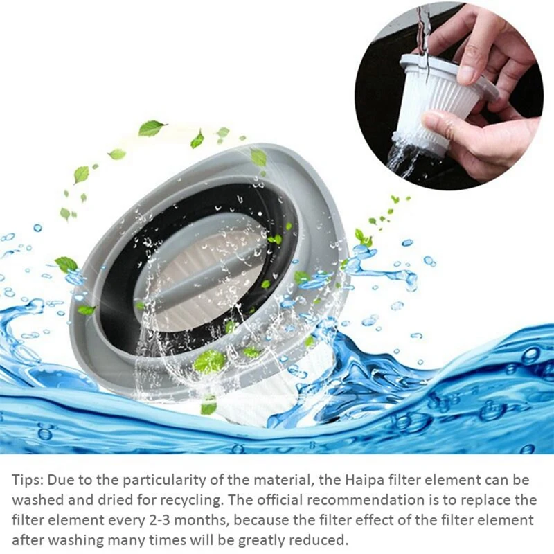 10ชิ้น HEPA Filter สำหรับ Deerma DX118C DX128C ไร้สายเครื่องดูดฝุ่นแบบมือจับอุปกรณ์เสริม