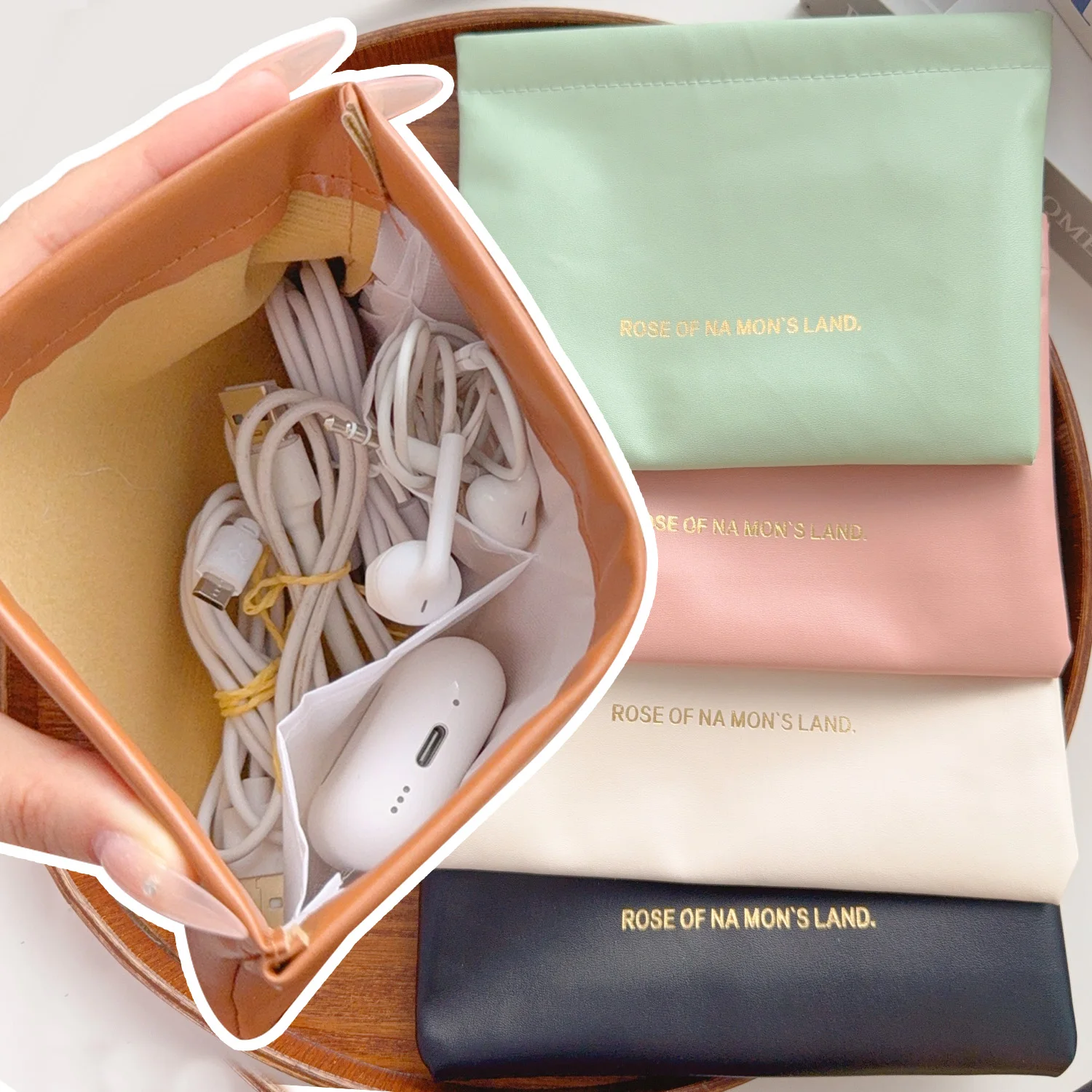 Mini bolsa de almacenamiento para auriculares/cables de datos, bolsa para balas cerrada, monedero de color caramelo, billetera cero, bolso para lápiz labial, bolsas pequeñas de regalo 2025