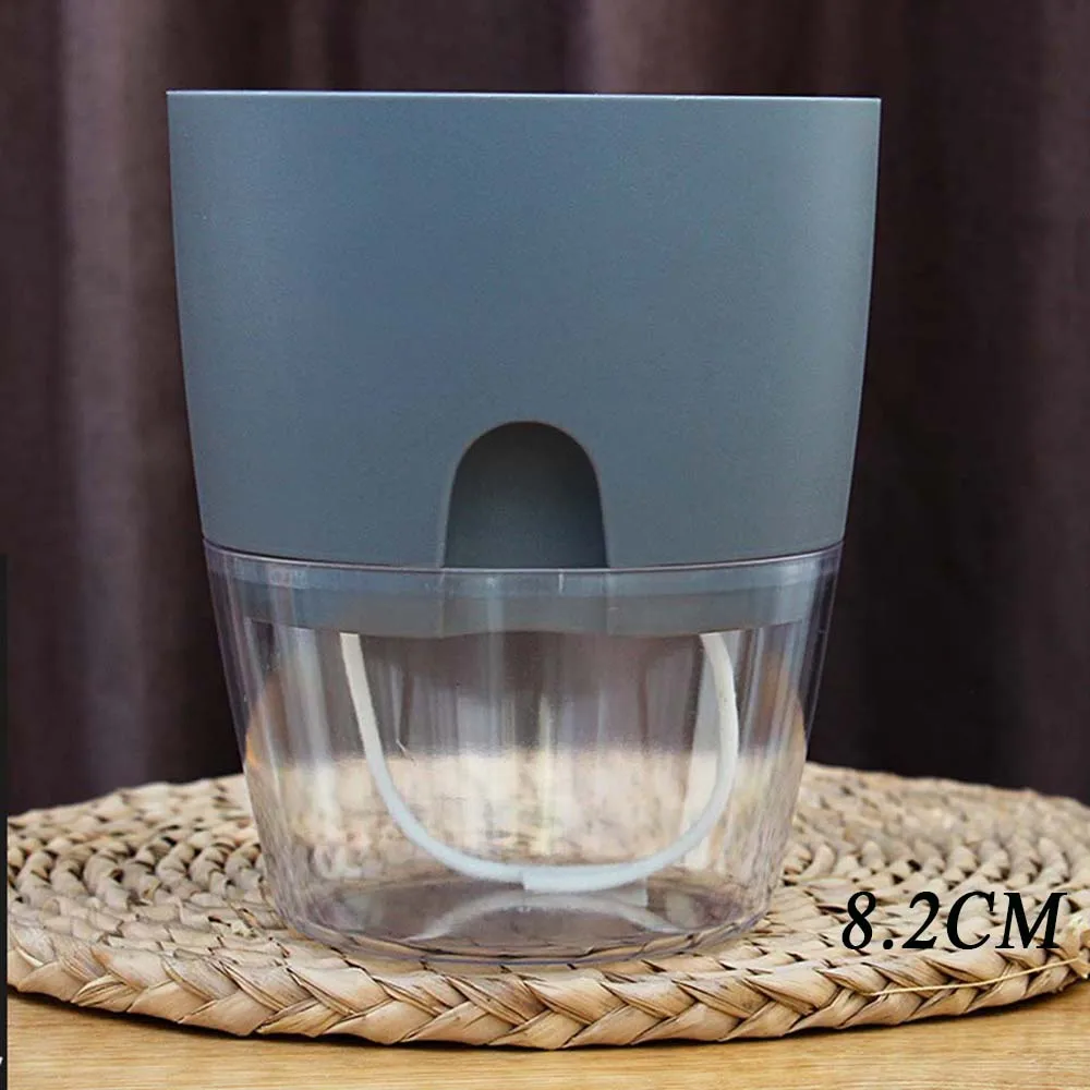 

Indoor Balcony Table Decoration Auto Irrigate Green Dill Office Garden Supplies Plant Pot Flower Pots Planters Home Decor