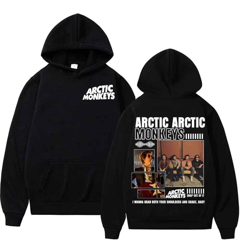 

Rock Band Arctic Monkeys Cover Graphic Hoodie Men's Clothing Hip Hop Punk Streetwear Sweatshirt Unisex Casual Cozy Fleece Hooded