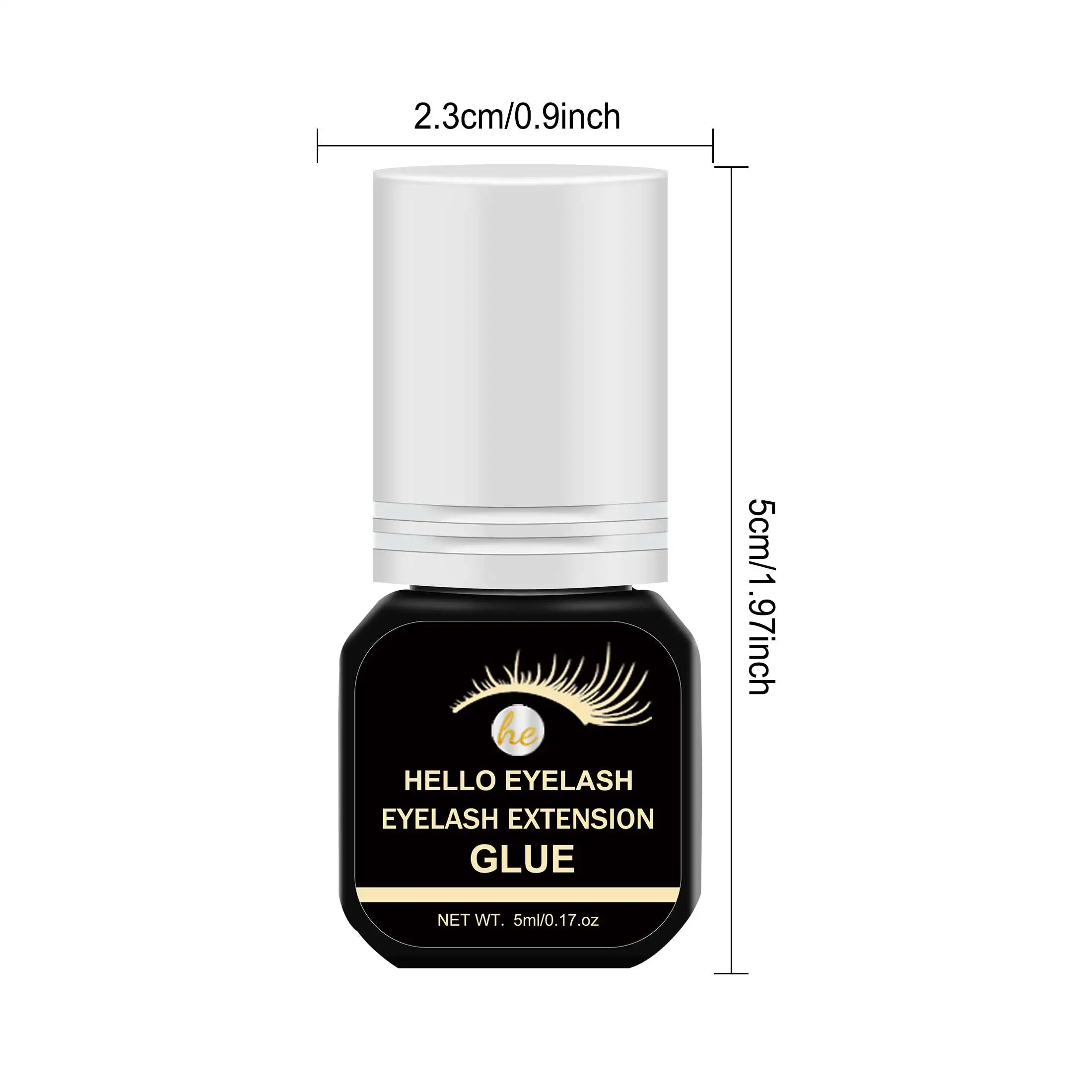 DIY-wimperlijm, langdurig, kan wimpers afvallen houden voor 2-3 weken, geschikt voor thuisgebruik / droogt in één seconde