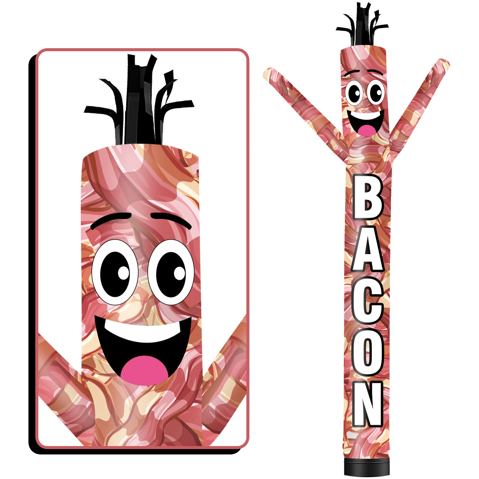 

6/10/15/20FT Tall Inflatable Baconic Dancing Guy for Outdoor Decoration Advertising(Blower Not Included)