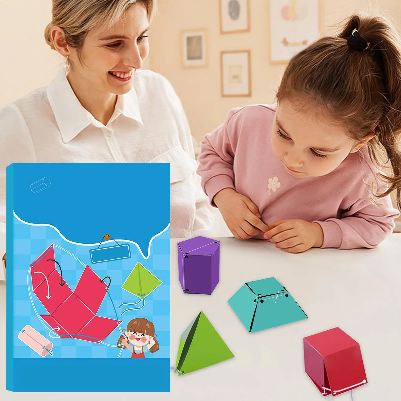 Pull-String Geometry Learning Kit Geometry Learning For Kids Interactive With Models Educational Space Thinking Training Game