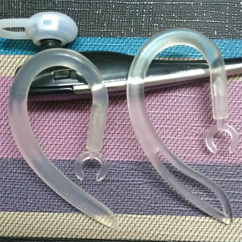 

Silicone Portable Transparent Bluetooth Headset Replacement Earhook Loop Ear Hook Clip