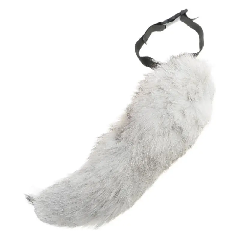 652f raposas cauda cinto ajustável besta cauda pelúcia animal cauda anime cosplay acessórios para festa halloween