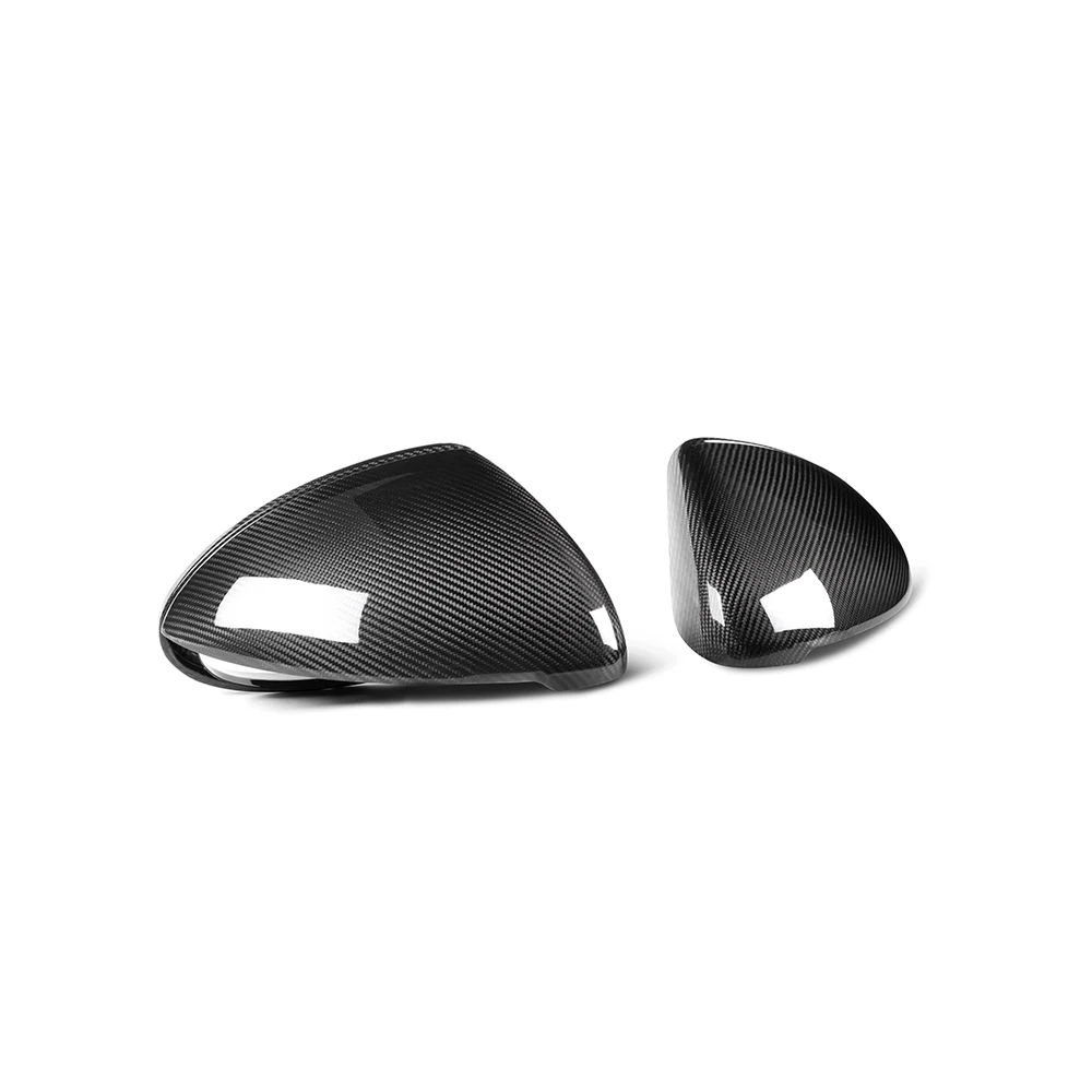 

Replacement Dry Carbon Fiber Car Side Mirror Cover for Porsche Cayenne 958.2 Without lane Assistant 2015-2016