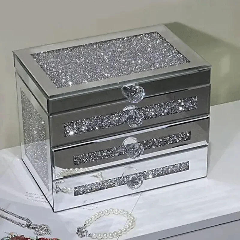 

Contemporary Design Handmade Storage Crystal Jewelry Box For Home Necklace Jewelry Boxes Jewelry Box Organizer