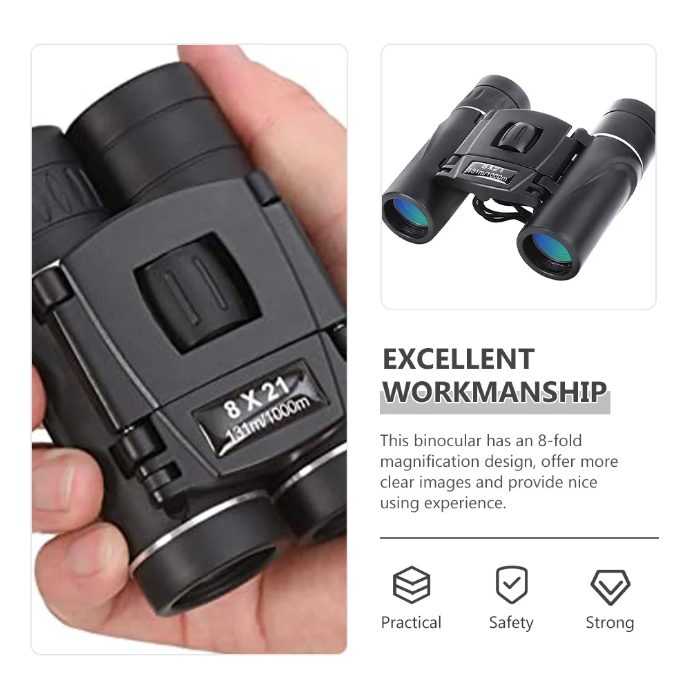 

Mini Binocular 8X21 Compact Lightweight Waterproof For Outdoor Concert Travel Hiking Bird Watching Cruise Essential
