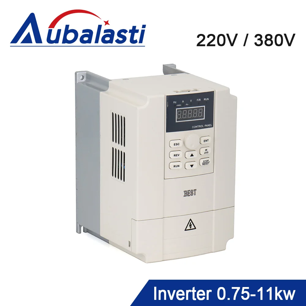 Best VFD Inverter 1.5kw 2.2kw 3kw 4-11kw Single-Phase 3Phase 220V 380V With CNC Spindle Motor use for CNC Router Machine Tools