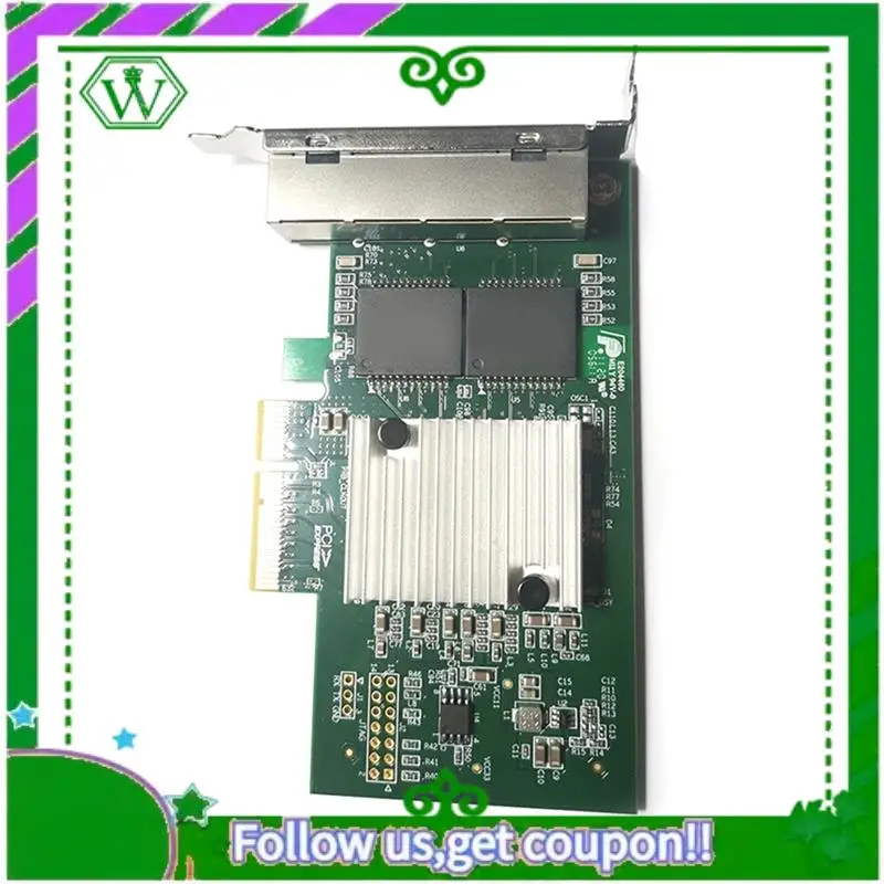 

Reliable-Pcie 1860-4T Gigabit Ethernet Network Card LAN Card 4 Port Pcie Network Adapter 1000Mbps High-Speed For Win7/8/10