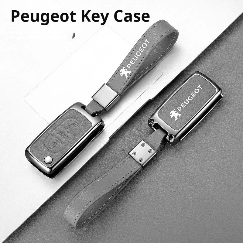 High Grade for Peugeot 408 308 2008 4008 3008 508 5008 508L 208 GT Line Key Cover Smart Remote Car Key Case Fob Bag Accessories