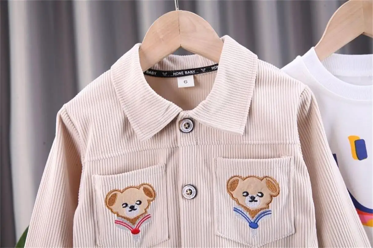 Baby Sets 2024 New Clothes Spring Autumn Leisure Set Coat+Pants Two Piece Set Boys Girls Jacket Fashion Korean Version Clothing