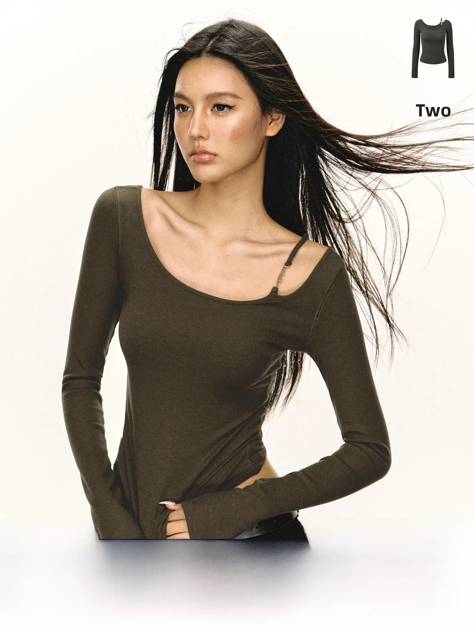 

Женская футболка Long Sve Ariseism в американском стиле ретро, облегающая внутренняя одежда, топ Street Sle, однотонная осенняя новинка, Новое поступление