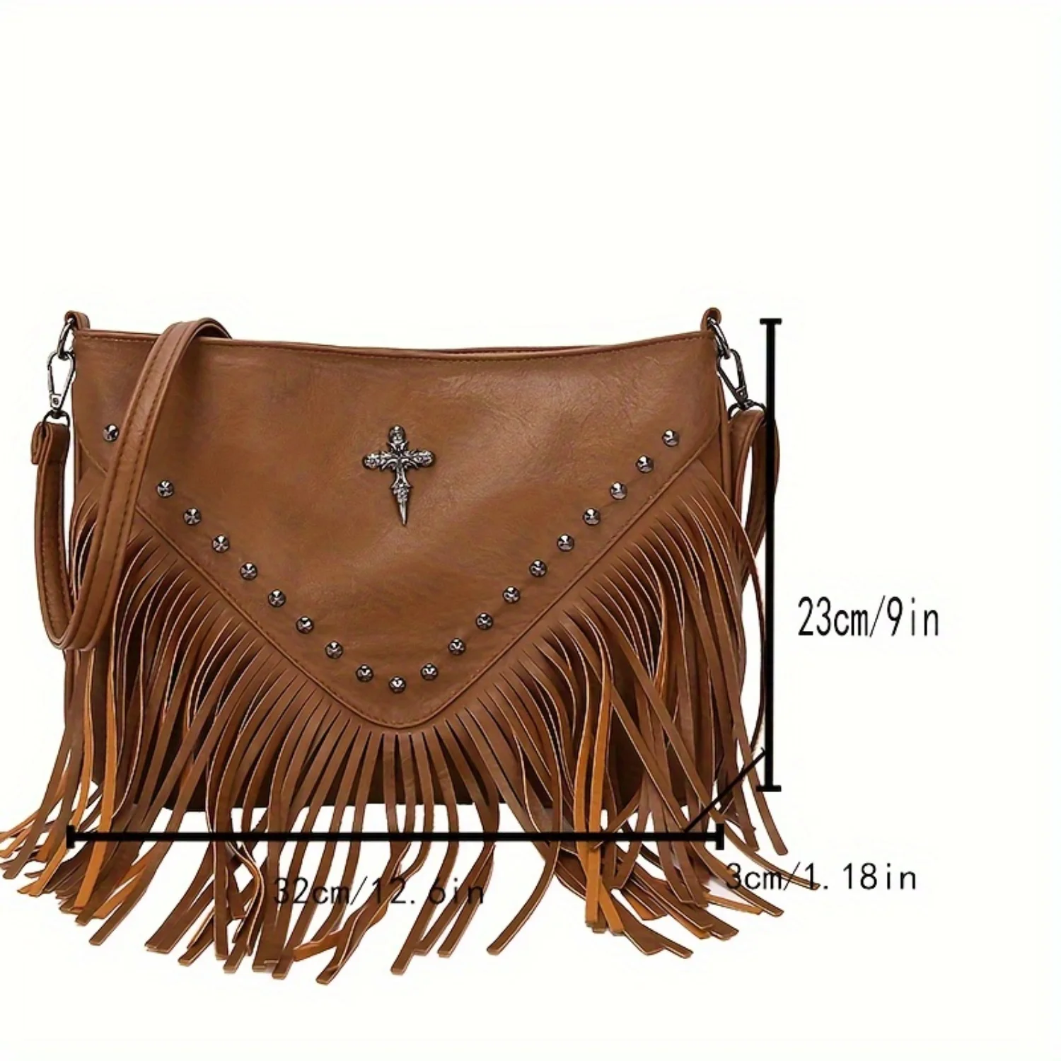 

Bohemian Tassel Hobo Bag for Women - Vintage Shoulder with Stylish Fringe, Trendy Crossbody Design Small bags Chch