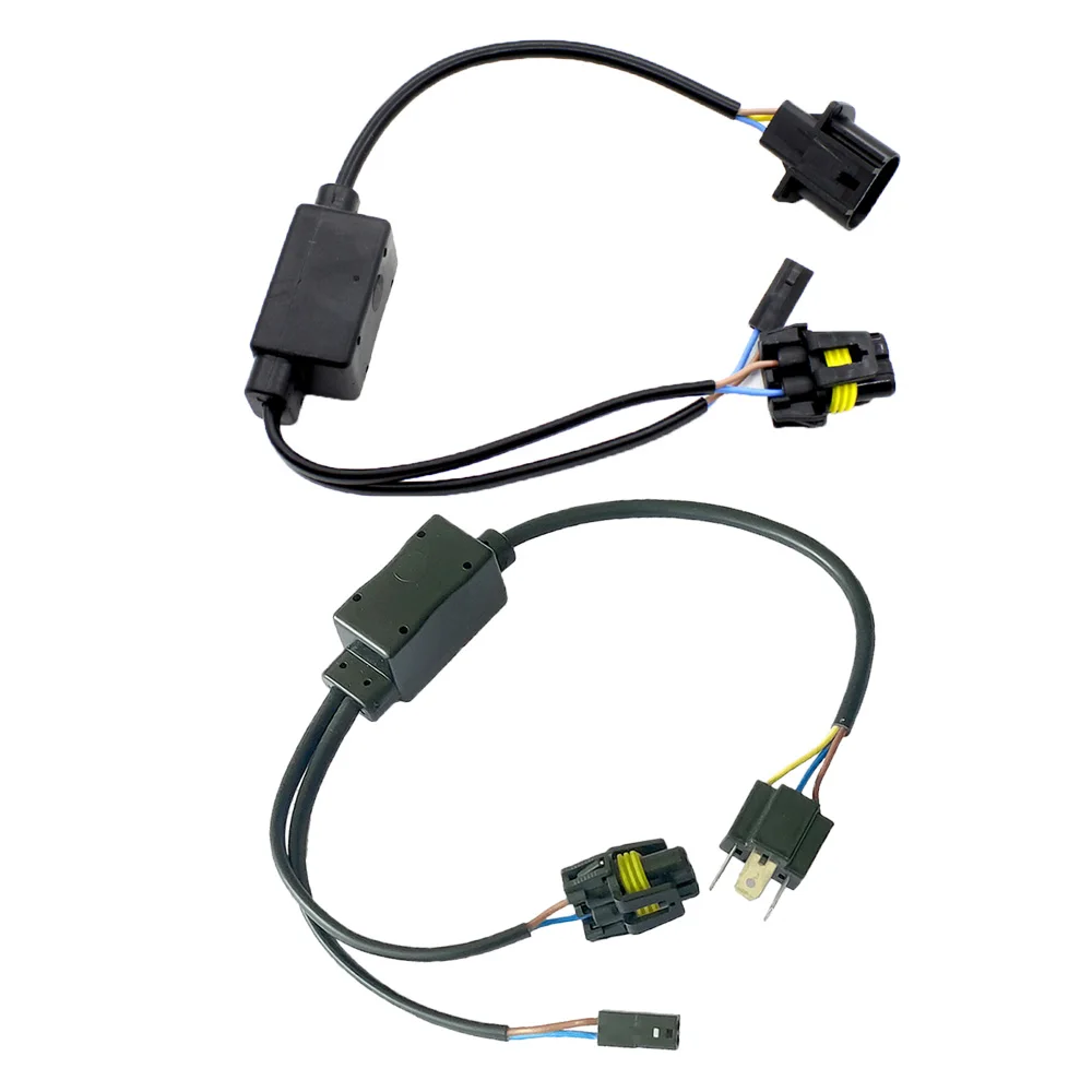 KELIMI 35W/55W HID Bi-Xenon H4 H13 Wiring Controllers Hi/Lo Sockets Cable Wires For HID Kits H4 H13 All In One Relay Harness