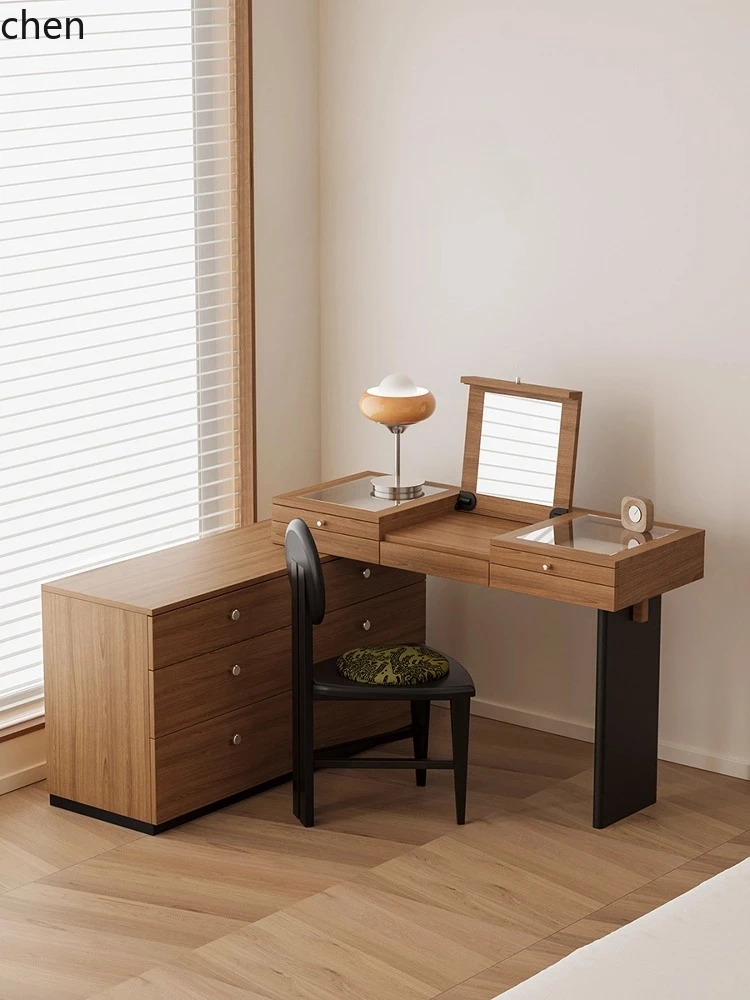 

YXY new makeup table dresser chest cabinet integrated antique bedroom storage cabinet solid wood