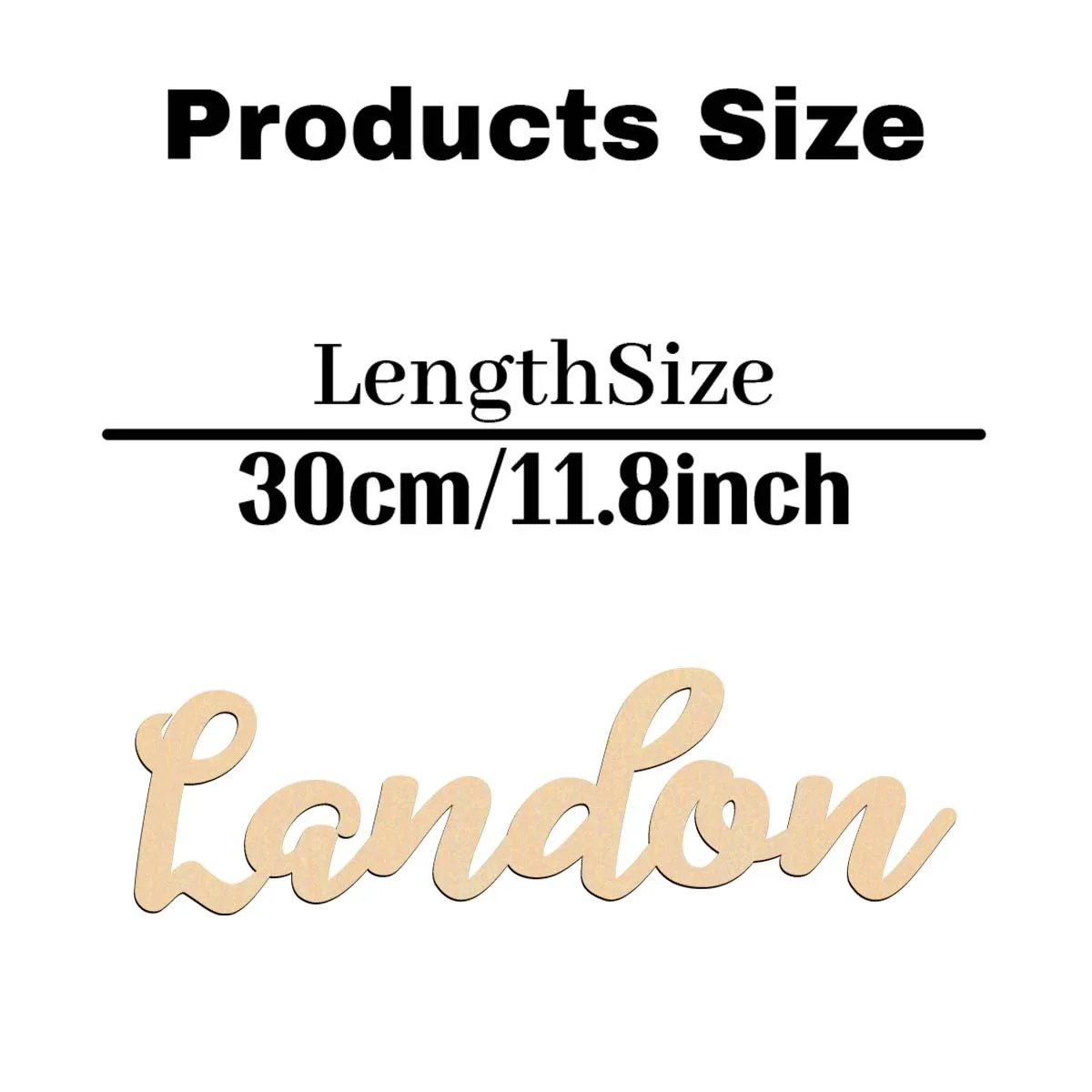 1pc Personalized Custom Name Wooden Signs No Electricity Required Customizable Distinctive Bedroom For Toilet Stickers