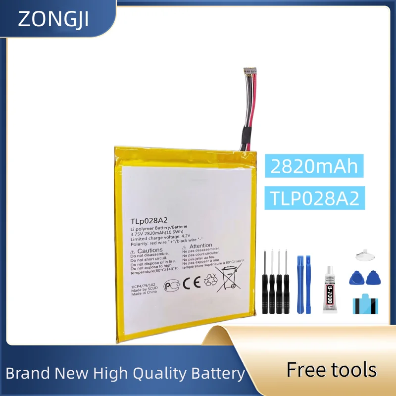 

New Battery TLP028A2 2820mAh For TLP028A2 Battery + Free Tools