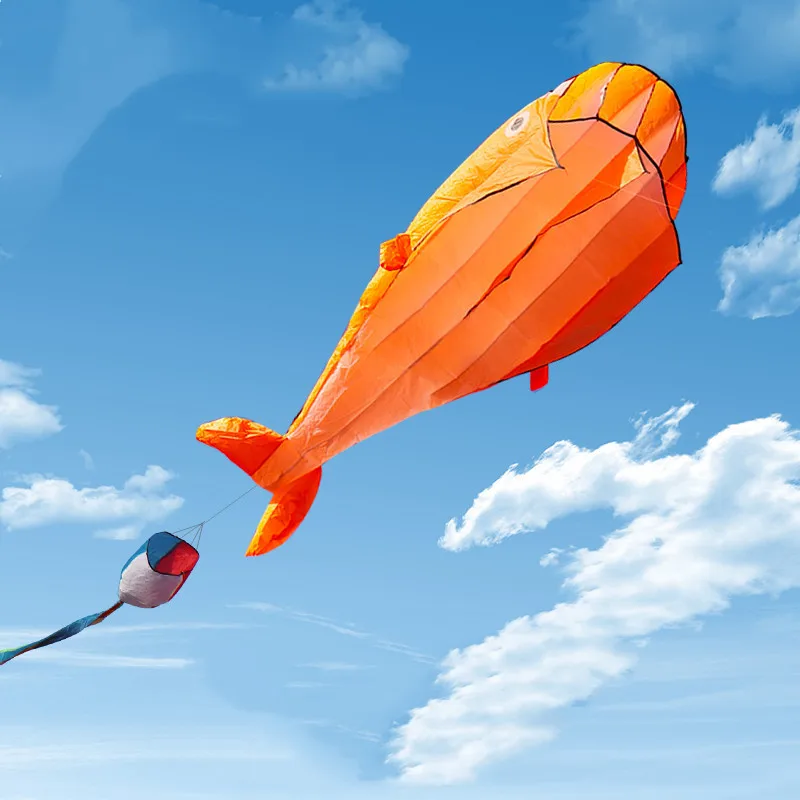 Giant Soft Kite Dolphin Kite Toy Fun Sport Software Paragliding Beach Parafoil Nylon Kite Line Adult Kids Classical Outdoor Toys