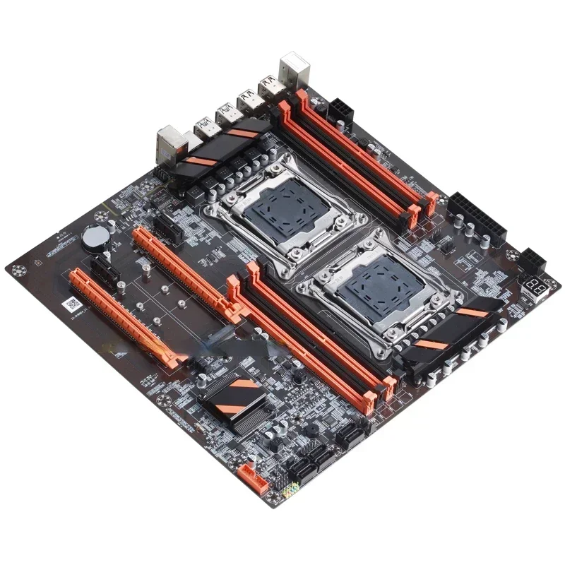 Imagem -04 - Processador Dual Cpu Motherboard Lga20113 E-atx Usb 2.0 3.0 Sata3.0 Nvme M.2 Ddr4 Dimm Suporte Xeon Slot 2011-3 X99