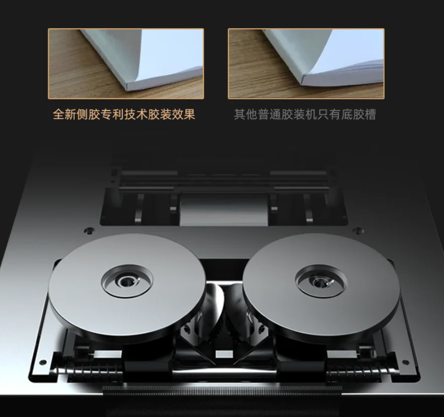 QK-C50 الثقيلة التلقائي شاشة تعمل باللمس الساخن الغراء آلة تجليد الكتب A4 آلة تجليد الورق الغراء