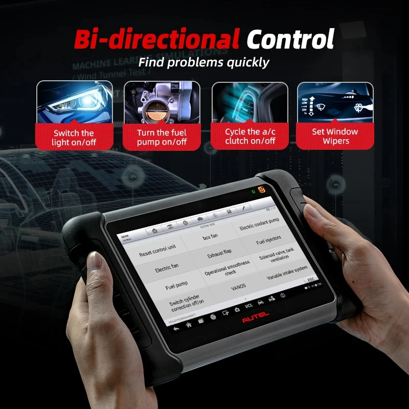 Autel MaxiCOM MK808 MK808S OBD2 Scanner Automotivo Car Diagnostic Tool OBD 2 Scanner Active Test Code Reader Key Coding Tool