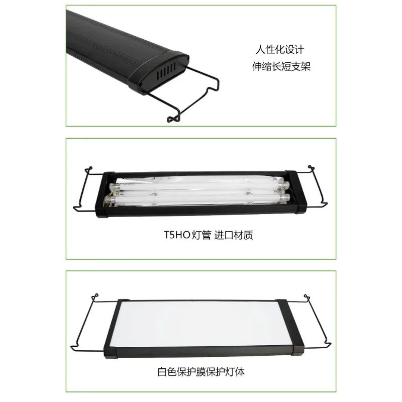 ODYSSEA T5 HO Quad Marine Coral SPS Plant Freshwater Aquarium Aquatic Pet Fish Light Lamp Lighting Fixture