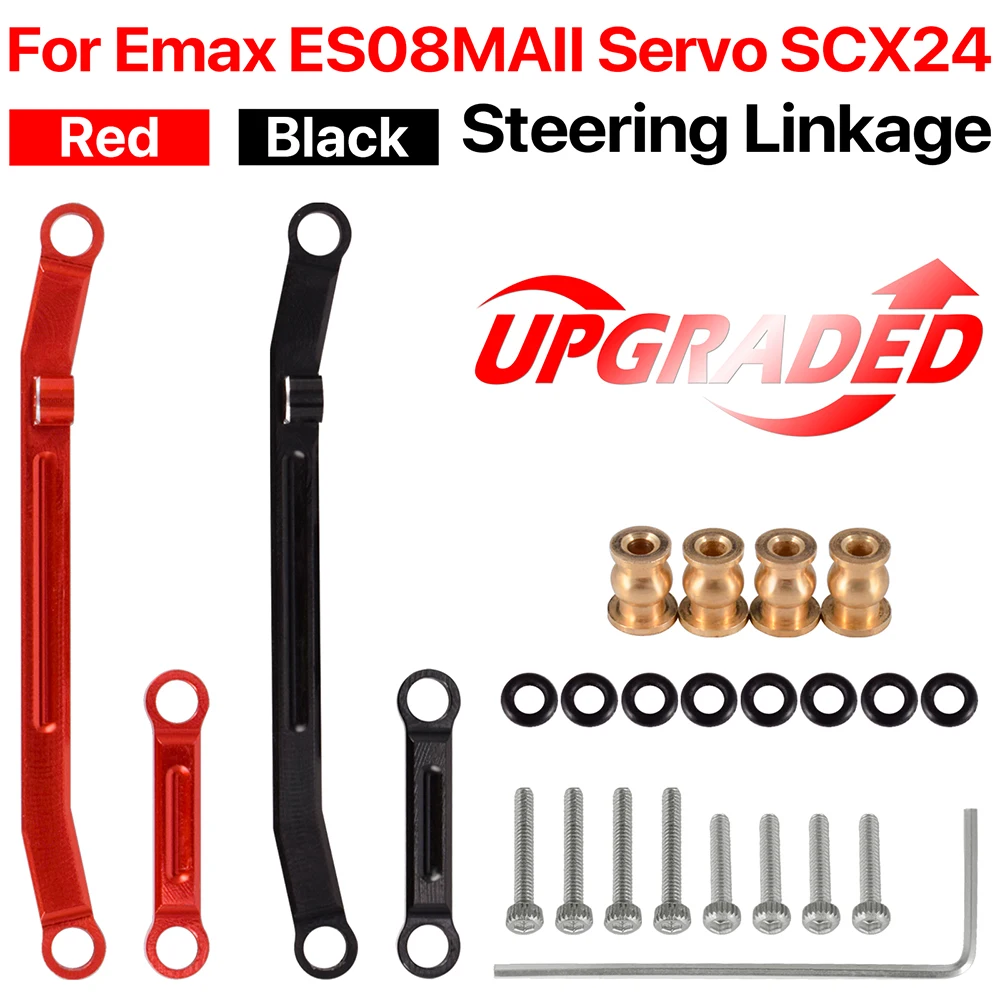 

Metal Servo Steering Linkage Link Rod for Emax ES08MAII Servo Axial SCX24 Upgrades Parts 1/24 RC Crawler Car Truck Accessories