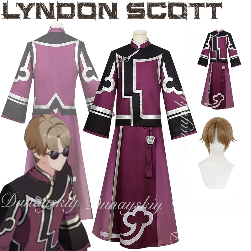 هونكاي: لعبة ستار ريل ليندون سكوت كوسبلاي باللون الأرجواني شركة السلام Interastral وكيل خاص أزياء تنكرية مجموعة كاملة