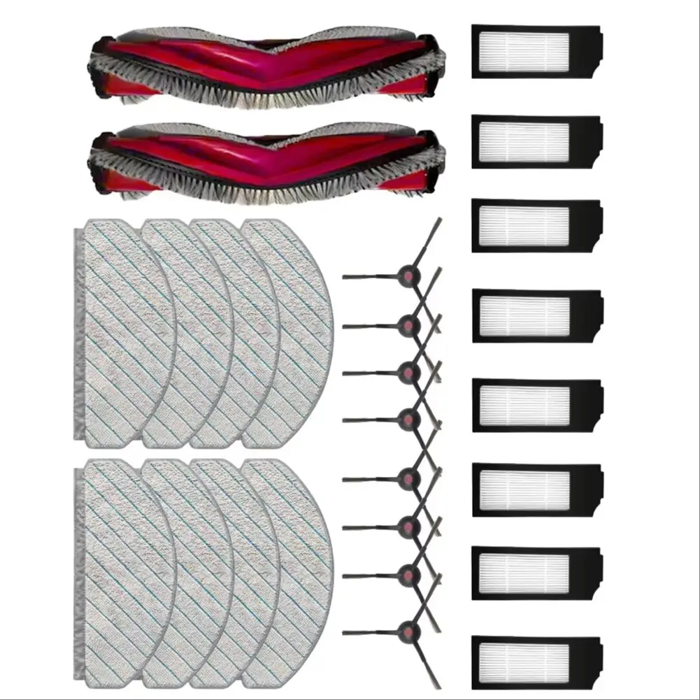 

26pcs Roller Brush Side Brush Kit For Yeedi For C12 For Pro Plus Vacuum Cleaner Consumable Househeld Cleaning Machine Part