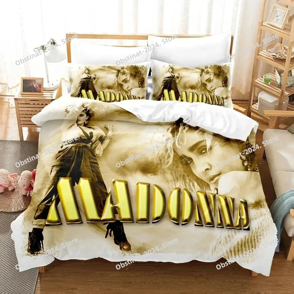 

3D Madonna Confessions Tour Bedding Set Printed Bed Set Duvet Cover Sheet Pillowcase Bed Soft Quilt Cover Full Queen King Size