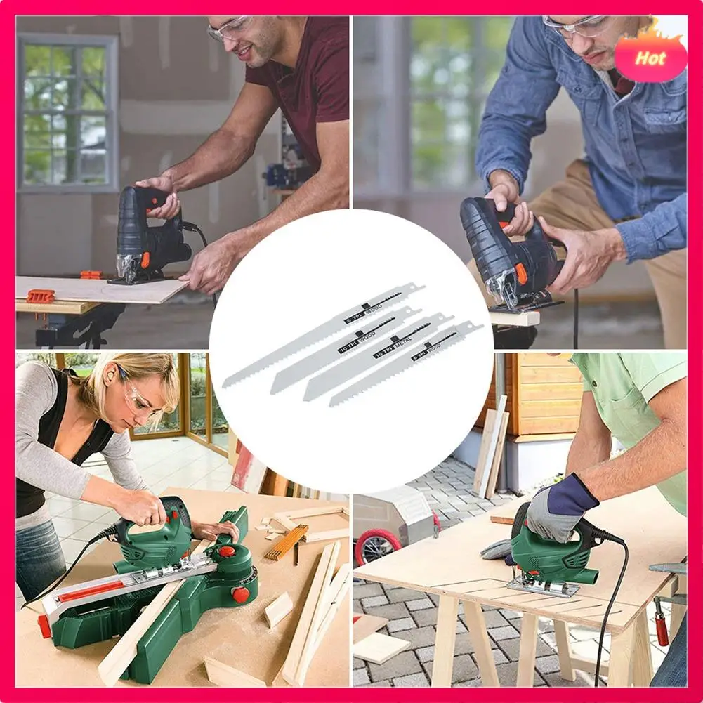 

ABYP 10Pcs Handsaw Multi Saw Blade Reciprocating Saw Blades Saber Saw For Cutting Wood Metal PVC Tube Power Tools Accessories