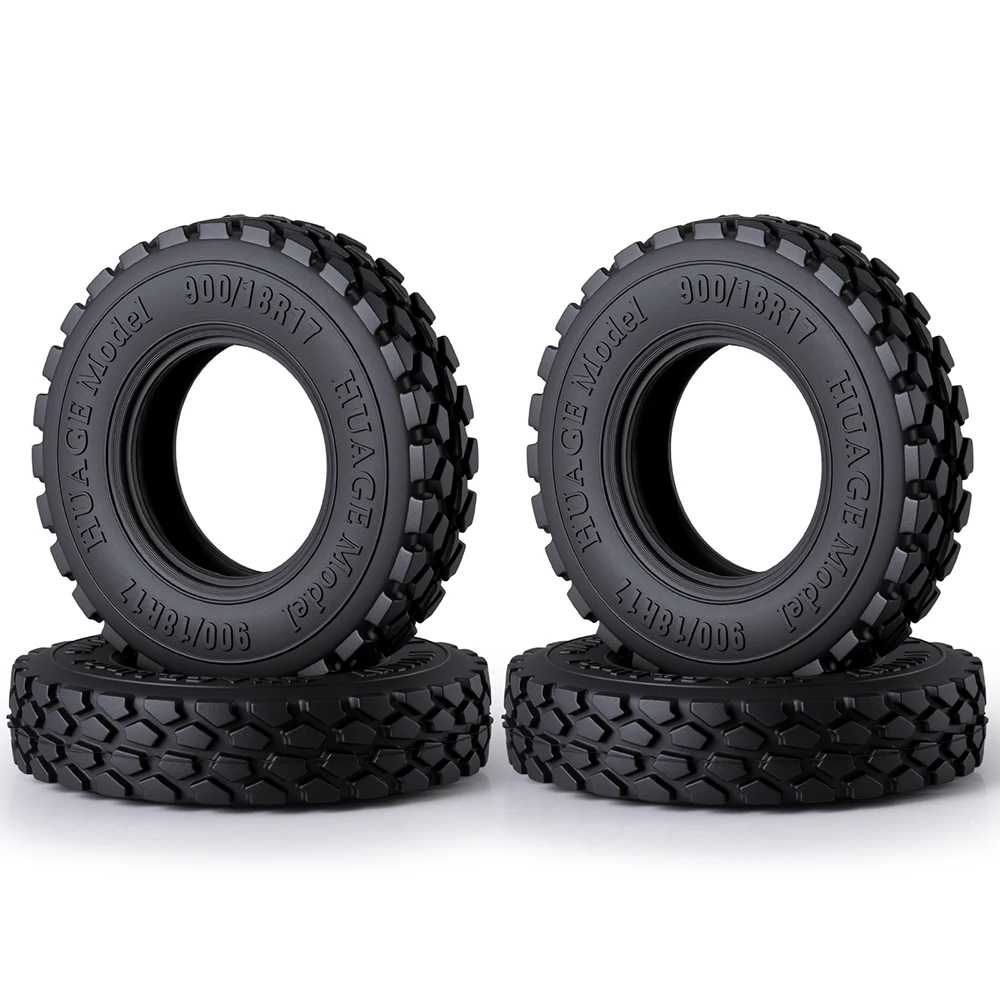TRINOOD Rubber Tyre Wheel Tires 65*16mm for 1/16 Tamiya Tractor Trailer Cargo Tow Drag Truck Upgrade Parts