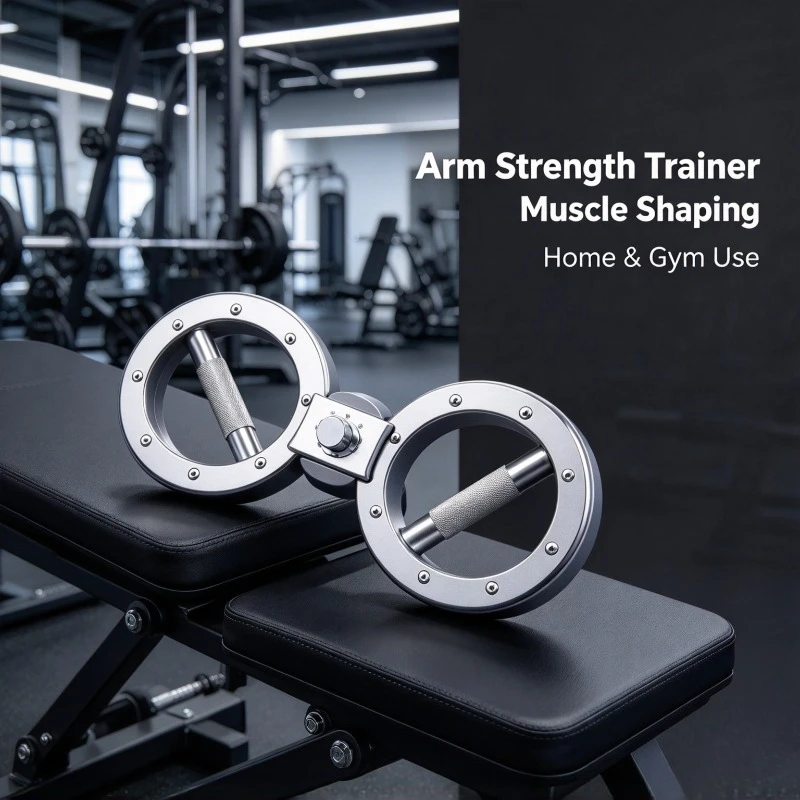 Adjustable Resistance Arm Exerciser 360 Degree Rotation Arm Strength Trainer Home Gym Biceps Triceps Workout Fitness Equipment