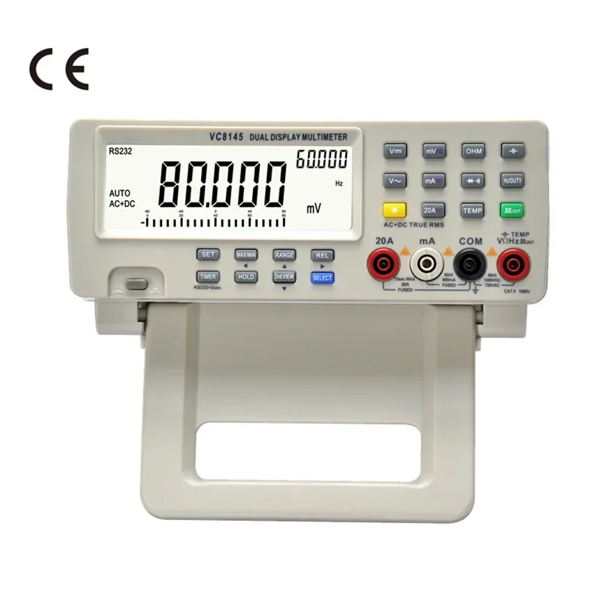 

New VC8145 Desktop Digital Multimeter High Accuracy Dual Display Multimeter Autoranging Digital Bench Top Multimeter 110V-220V