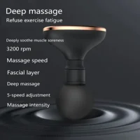 Pistola de masaje recargable ligera con accesorios