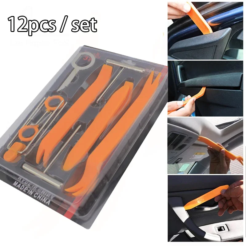 

QBAI Multiple Car Hand Tool Car Audio Disassembly Tool Plastic Pry Bar Door Panel Disassembly Pry Panel Interior Clip Crowbar