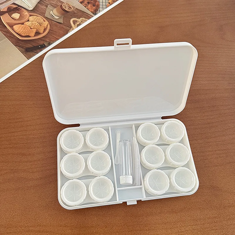 Lens Box Retro Storage Box Retro Morandi Color Contact Companion Box For Retro Morandi Color