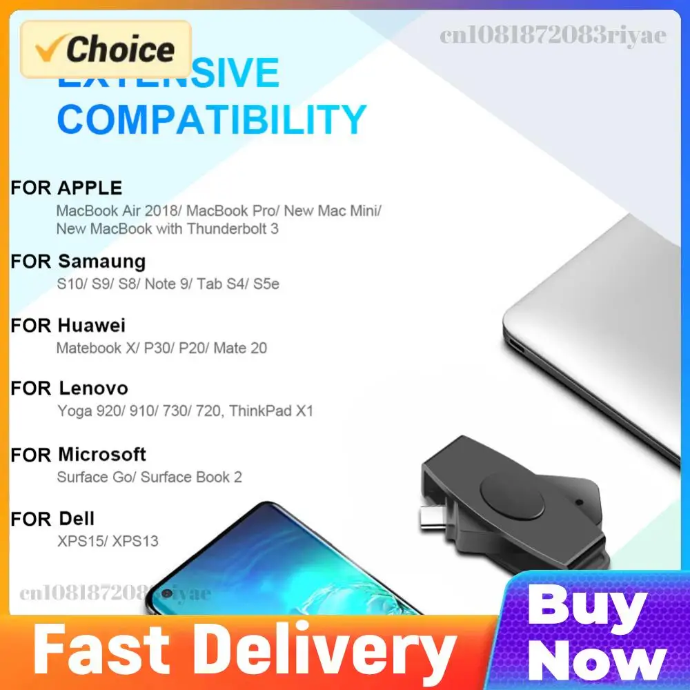 

Type-C Smart Card Reader Portable CAC Smart Card Reader Bank Tax Declaration Accessories Support for Windows for OS