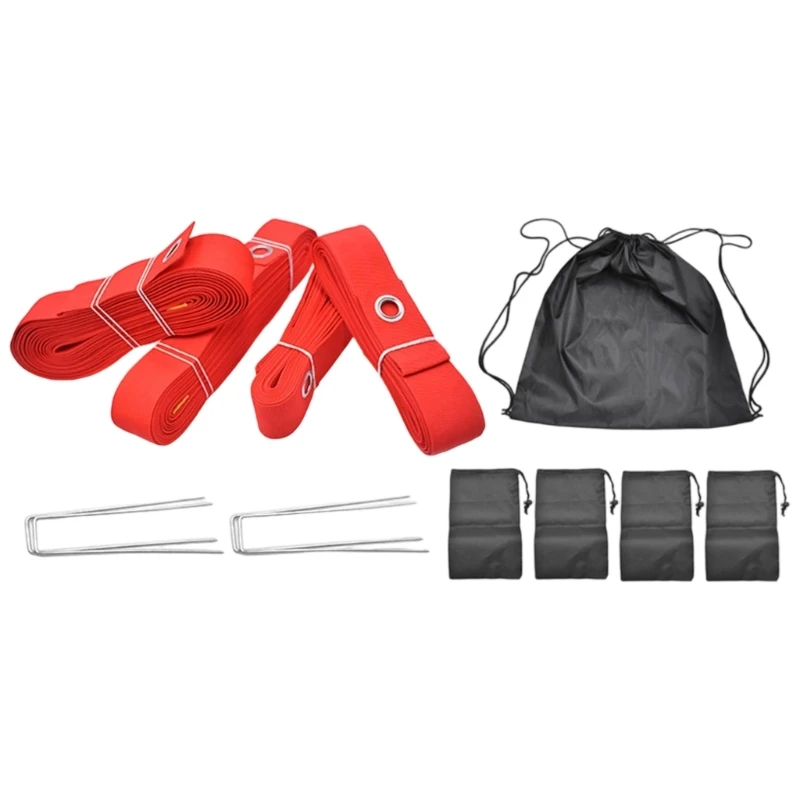 

Outdoor Volleyball Boundaries Line Beach Volleyball Line with Ground Nails