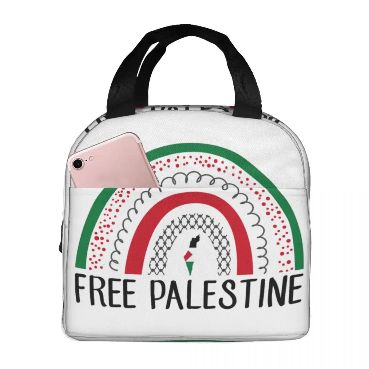 This Is Not A Watermelon Merch Lunch Boxes Portable Insulated Oxford Cooler Peace Love Freedom Thermal Picnic Work Tote