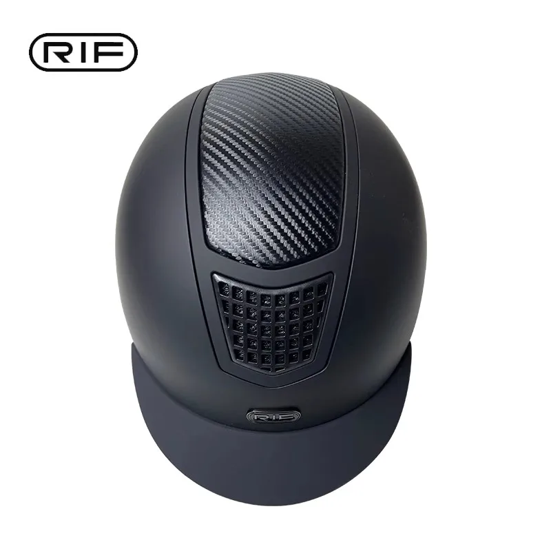 Rif Dziecięcy kask sportowy jeździecki, kask jeździecki dla dorosłych, modny i prosty kask rowerowy, sprzęt jeździecki, kask z włókna węglowego z przeszkodami