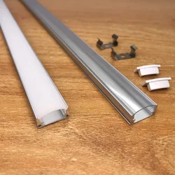 LED Angle Aluminum Slot Strip Lamp, Kitchen Cabinet Lamp, Suitable for 8-12mm, 5730, 5050, 2835, 2-30Pcs