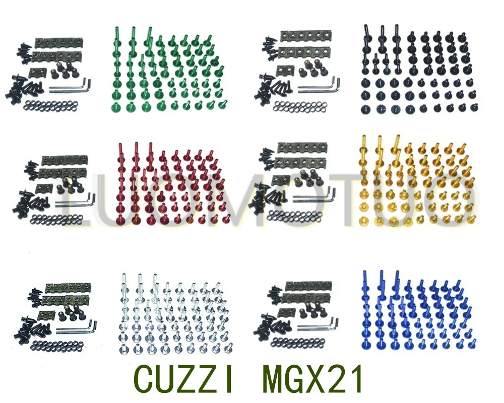 Motorcycle Complete Fairing Bolts Kit Bodywork Screws For Fit MOTO GUZZI MGX21 2016-2017