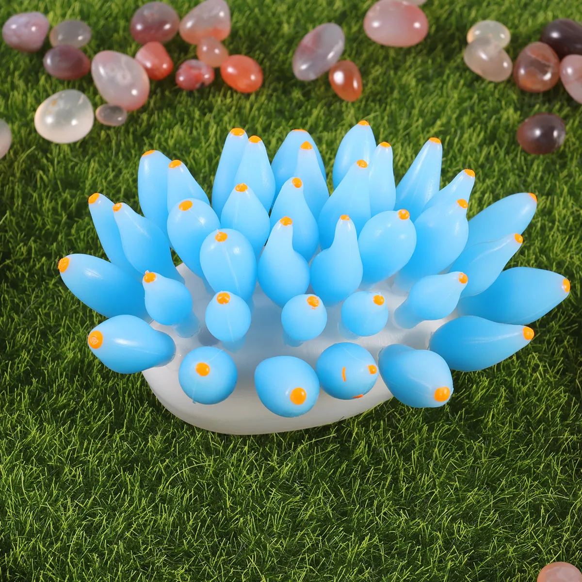 

Artificial Bubble Coral Aquarium Ornament Blue Realistic Fish Tank Coral Decoration Landscape Safe for Fresh Salt Water