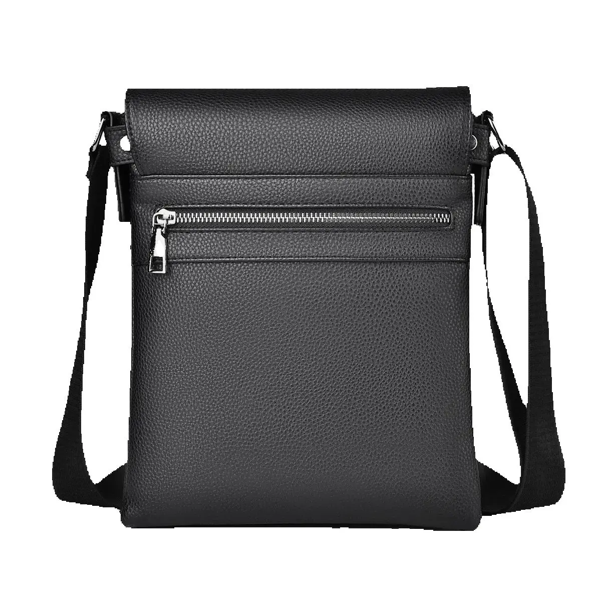 Durable Waterproof Mens PU Shoulder Bag Lightweight Travel Crossbody Briefcase Large Capacity Casual Bag